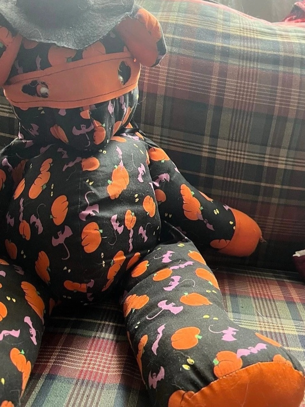 Halloween Handmade Pumpkin Bear